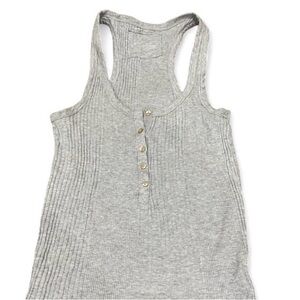 Aerie Light Gray Ribbed Tank Top